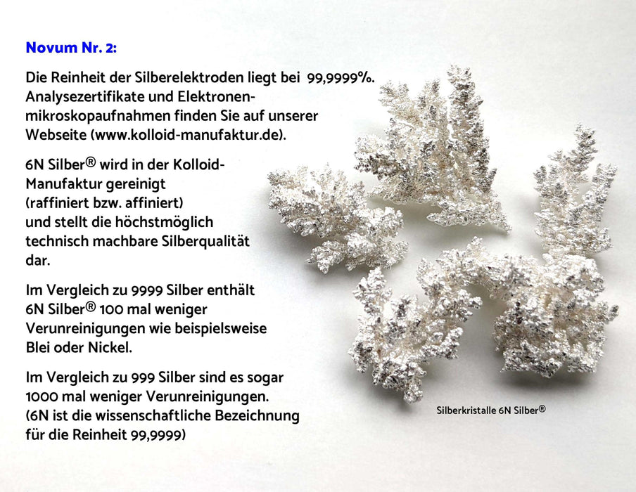 6N-Silber-Kolloid in einer Mironglasflasche